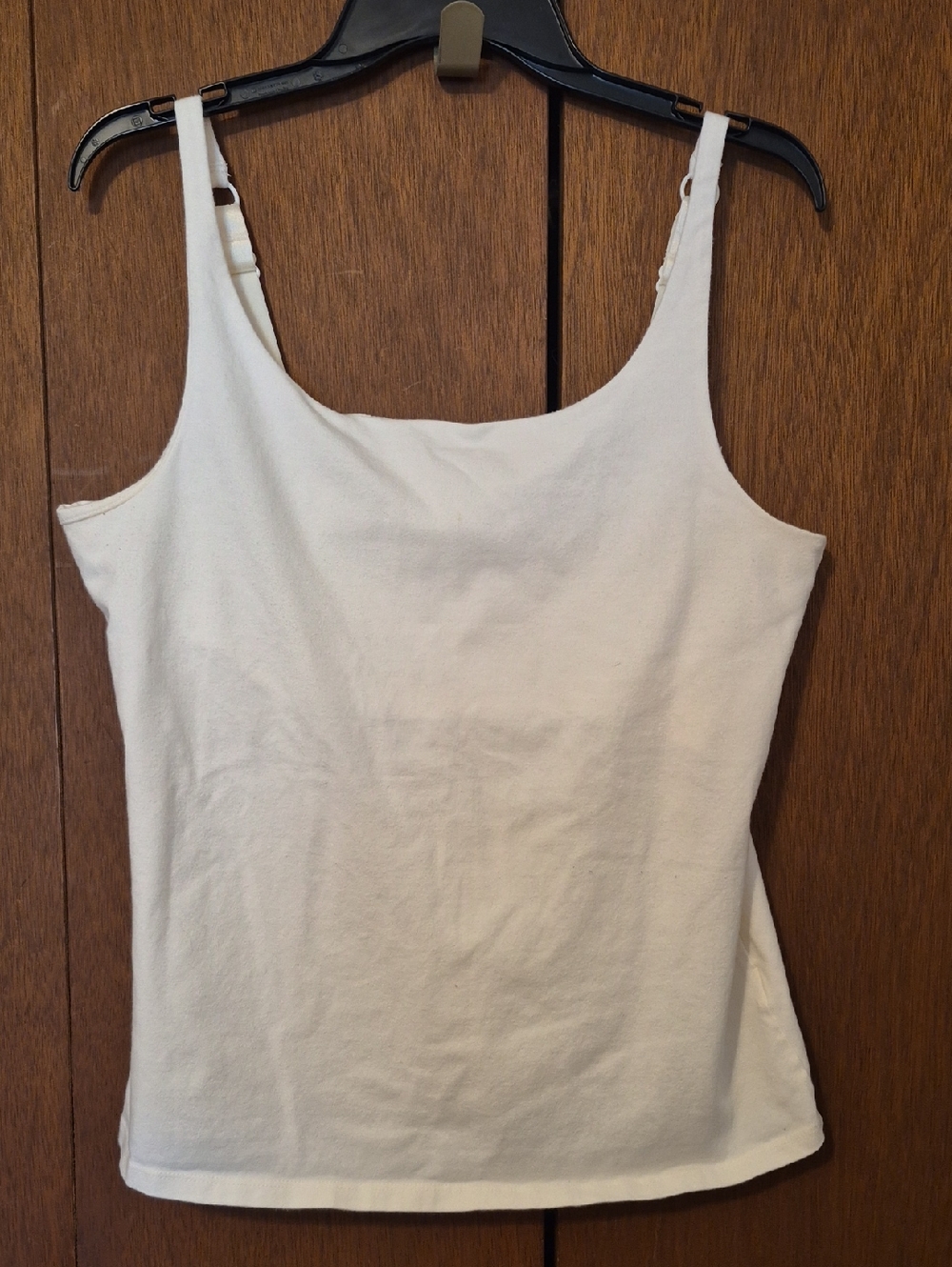 Croft & Barrow Cream Scoop Neck Cami Top SZ XL